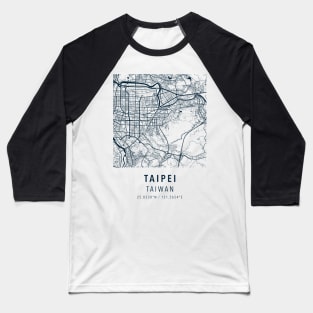 taipei simple map Baseball T-Shirt